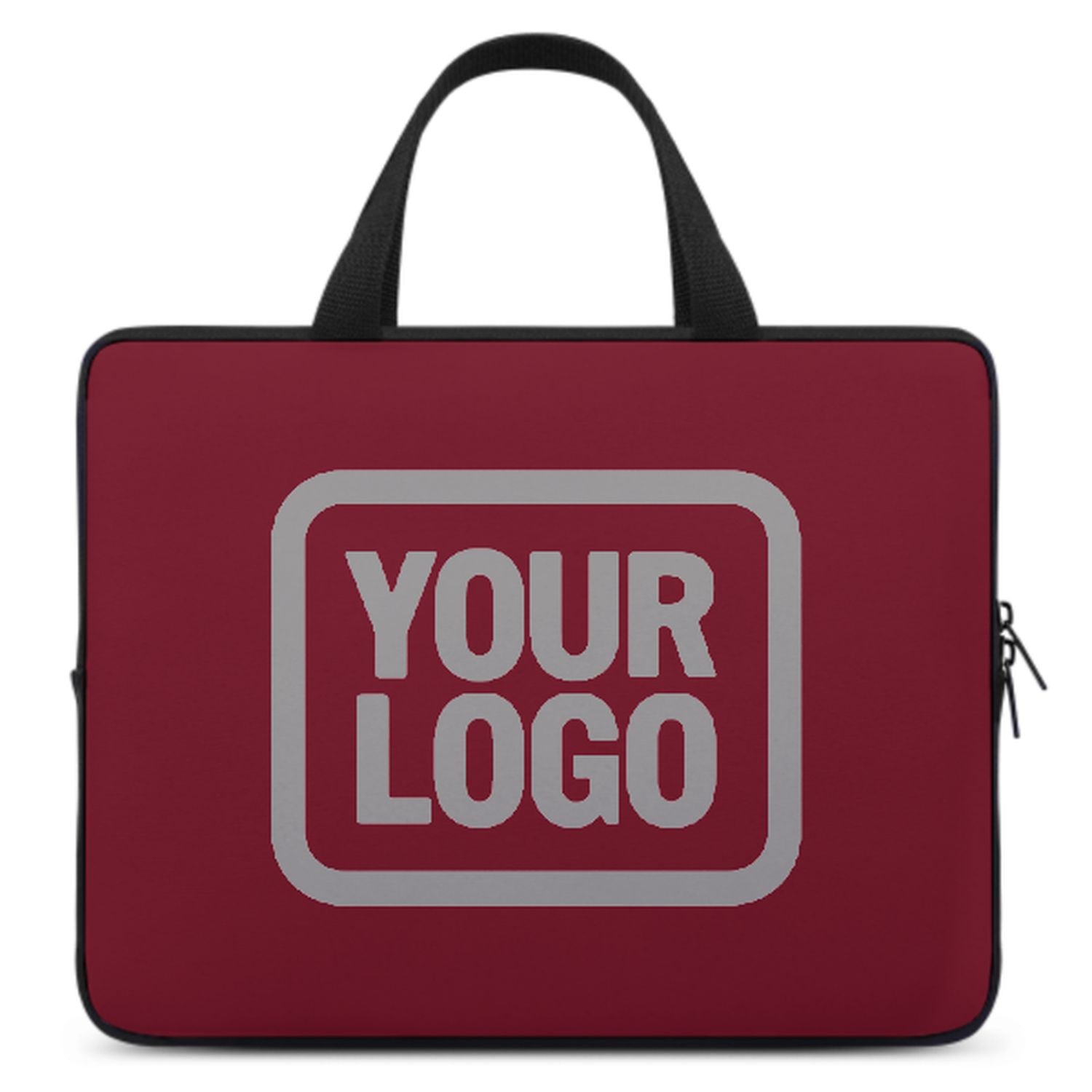 Maßgeschneidertes Karmesinrot Gray Laptop Tasche