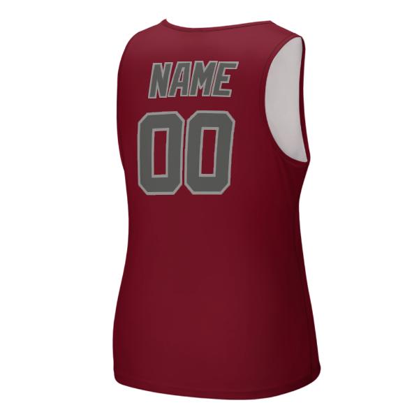 Maßgeschneidertes Karmesinrot Dunkelgrau Herren Tanktop