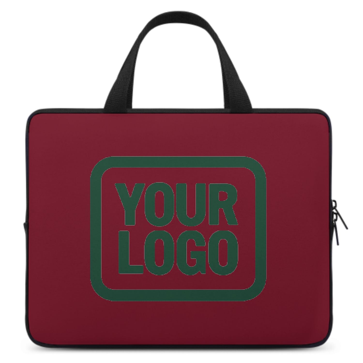 Maßgeschneidertes Karmesinrot Green Laptop Tasche