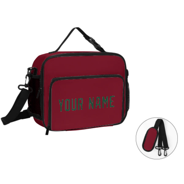 Maßgeschneidertes Karmesinrot Green Lunch-Tasche