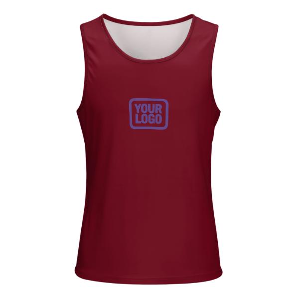 Maßgeschneidertes Karmesinrot Lavendel Herren Tanktop