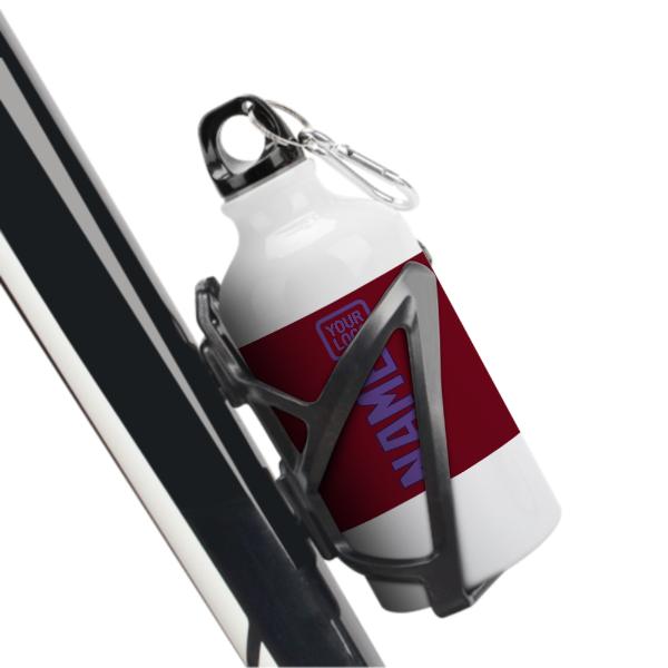 Maßgeschneidertes Karmesinrot Lavendel Sportflasche