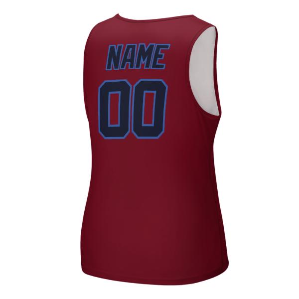 Maßgeschneidertes Karmesinrot Stahlblau Herren Tanktop