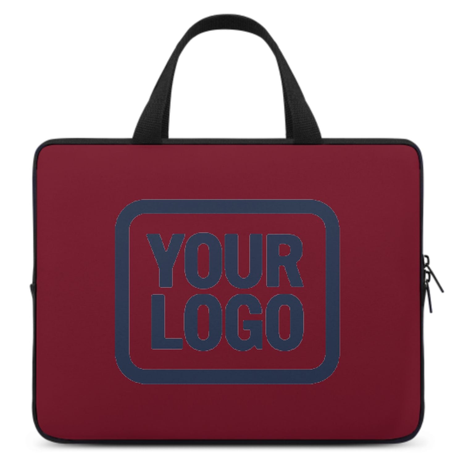 Maßgeschneidertes Karmesinrot Blue Laptop Tasche