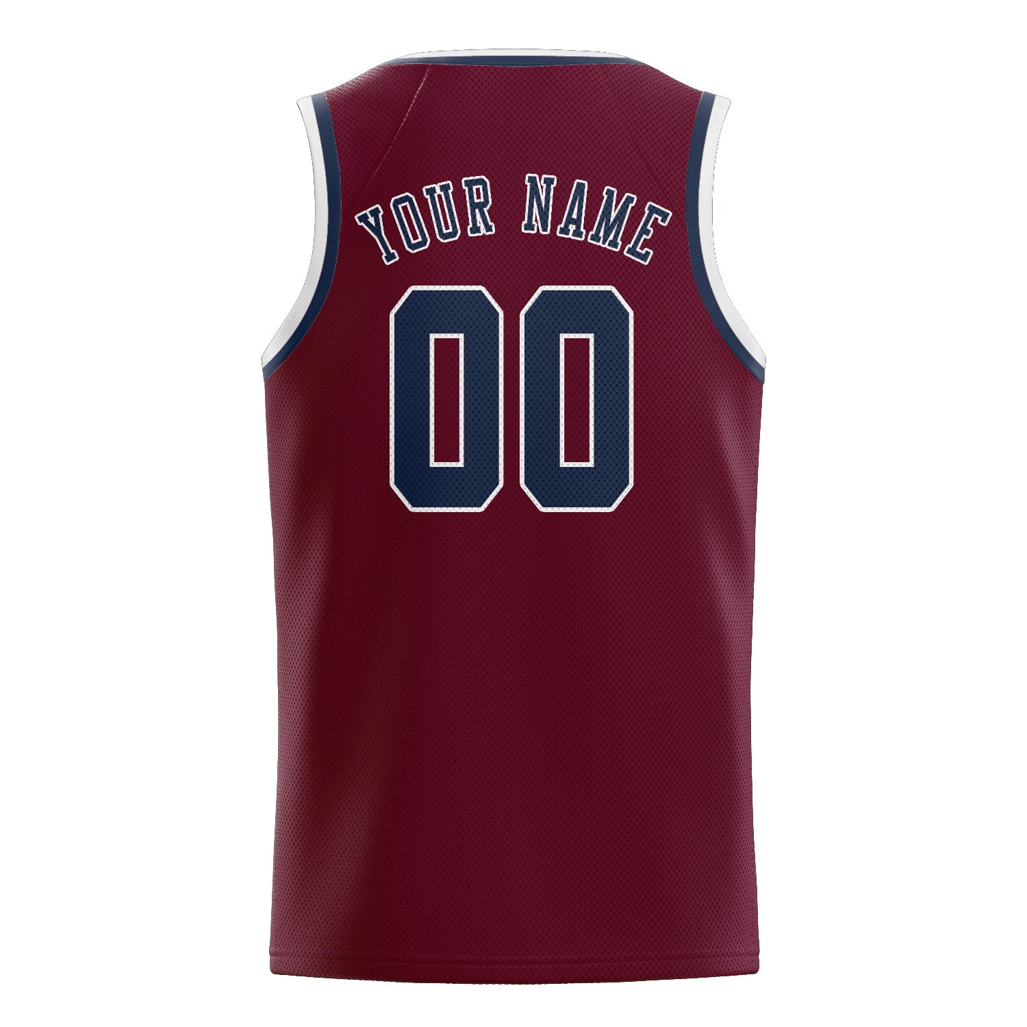 Benutzerdefiniertes Professionelles Karmesinrot Marineblau Basketballtrikot