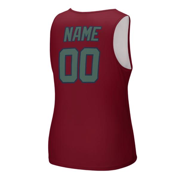 Maßgeschneidertes Karmesinrot Blaugrün Herren Tanktop