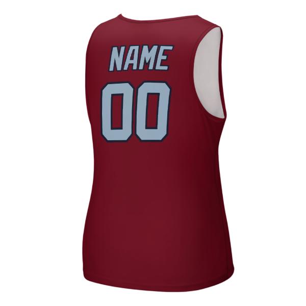 Maßgeschneidertes Karmesinrot Hellblau Herren Tanktop