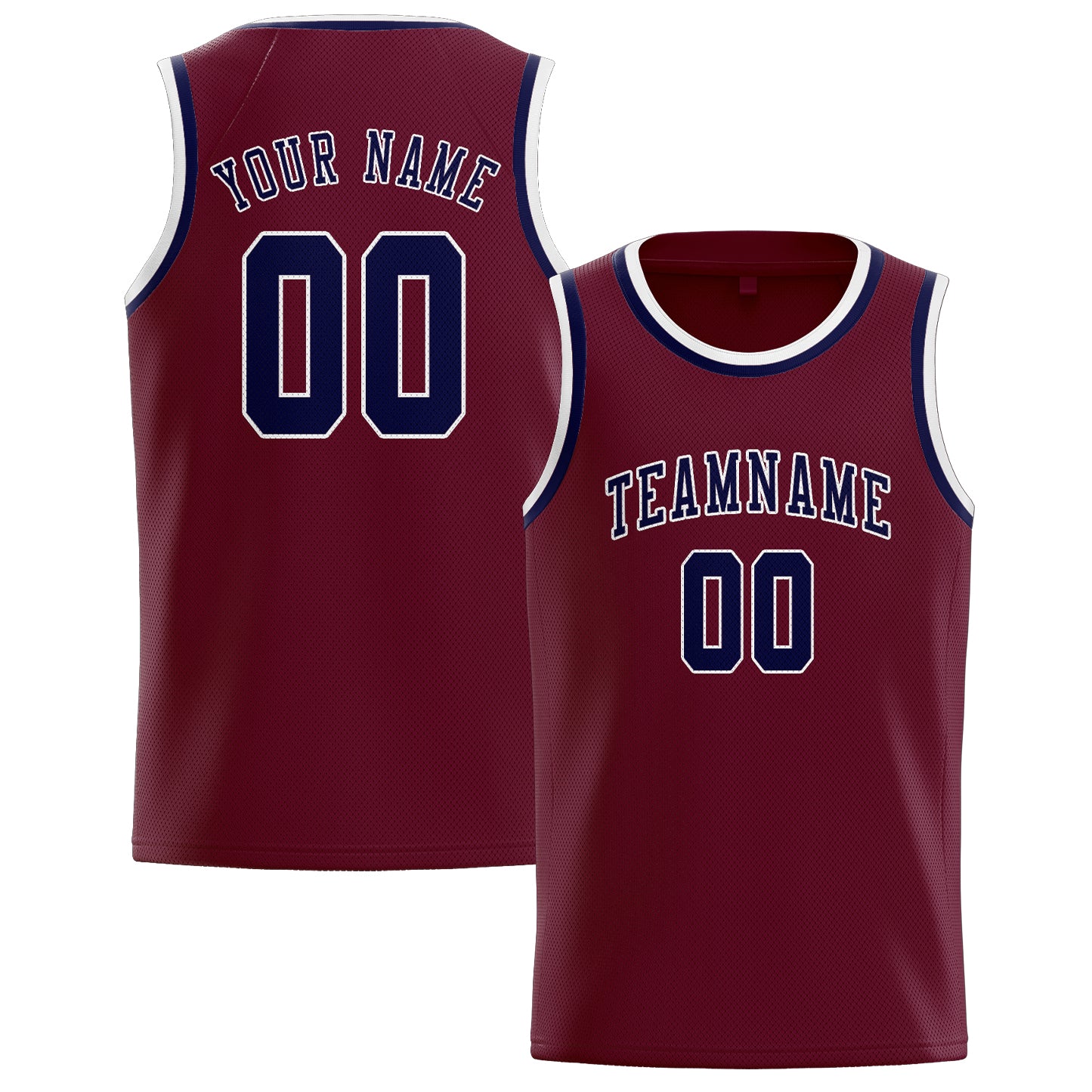 Benutzerdefiniertes Professionelles Karmesinrot Stahlblau Basketballtrikot
