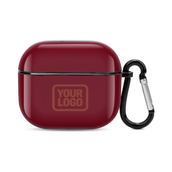 Maßgeschneidertes Karmesinrot Korallenrot AirPods-Hülle (3. Generation)