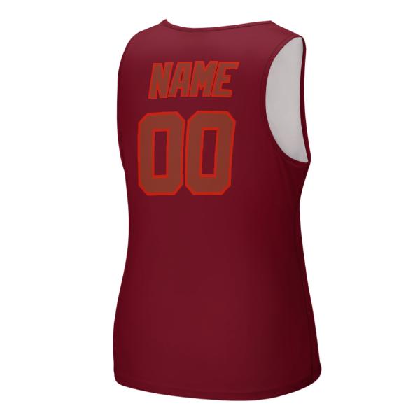 Maßgeschneidertes Karmesinrot Korallenrot Herren Tanktop