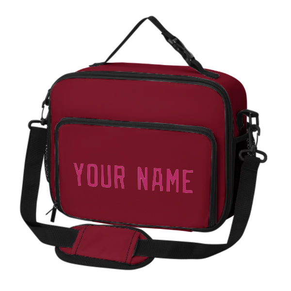 Maßgeschneidertes Karmesinrot Pink Lunch-Tasche