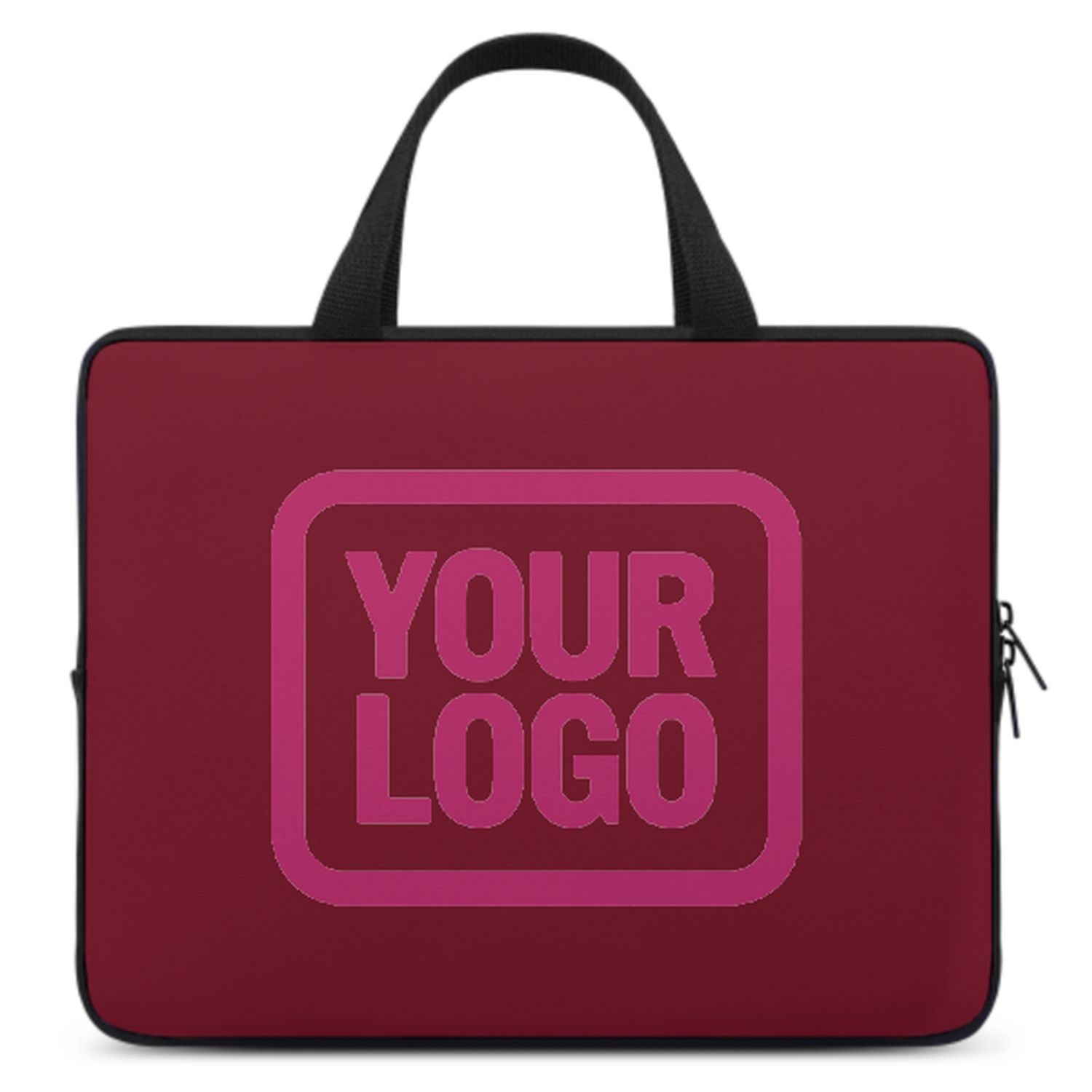 Borsa per laptop rosa cremisi personalizzata