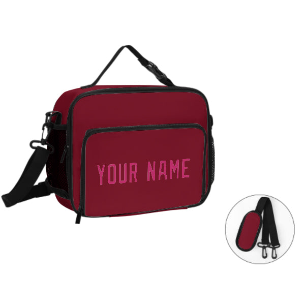Maßgeschneidertes Karmesinrot Pink Lunch-Tasche