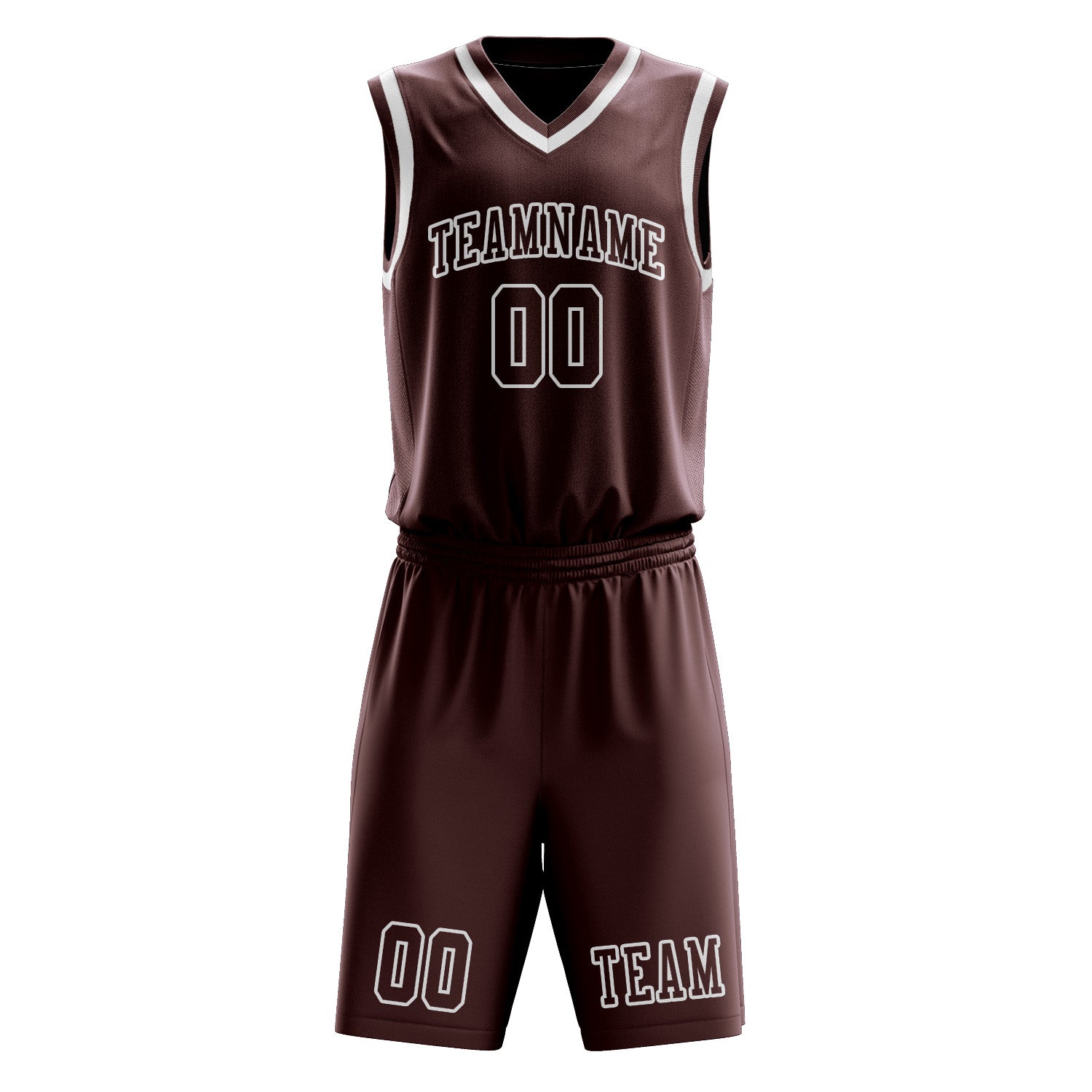 Benutzerdefiniertes Professionelles Karmesinrot Weiß Basketballtrikot-Set