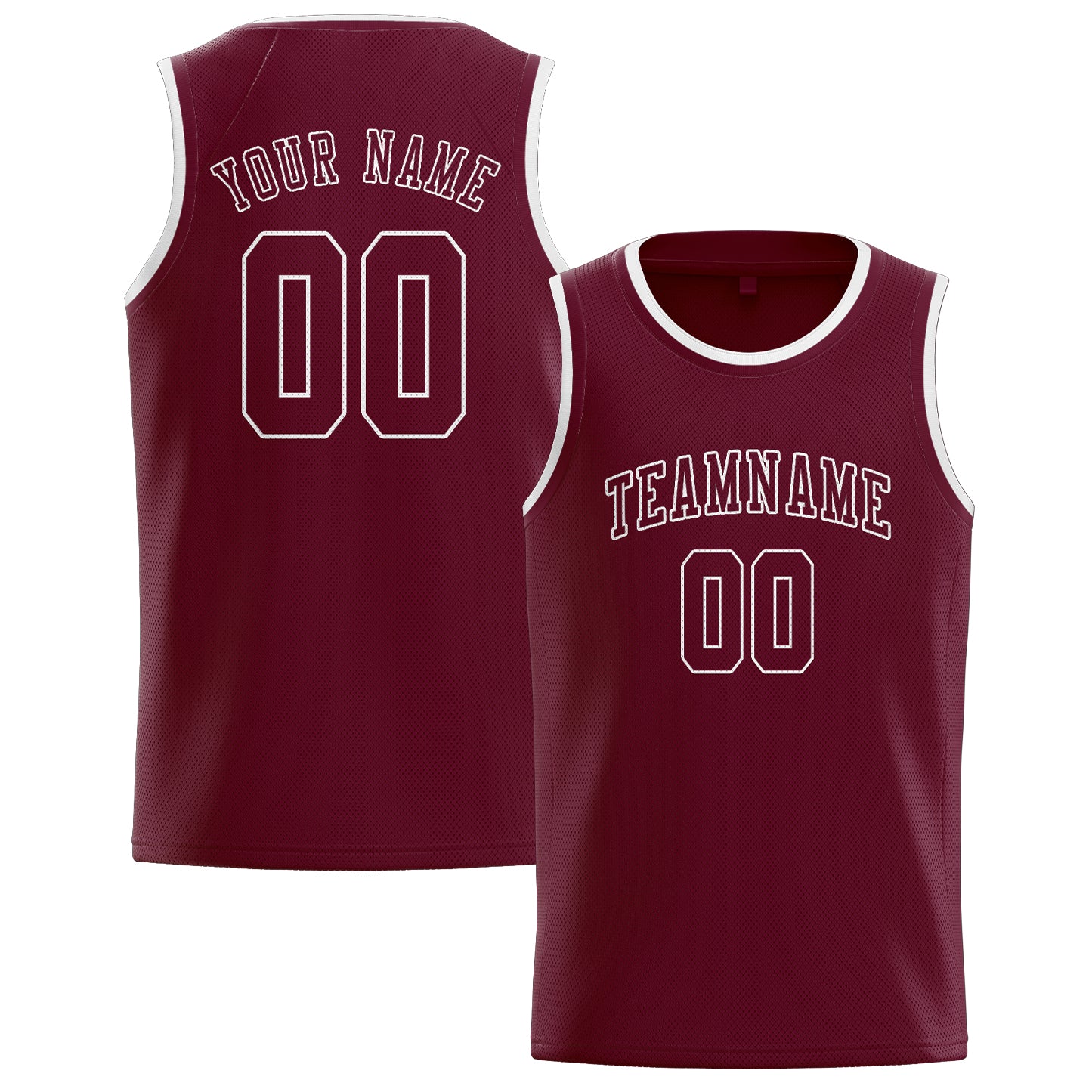 Benutzerdefiniertes Professionelles Karmesinrot Karmesinrot Basketballtrikot