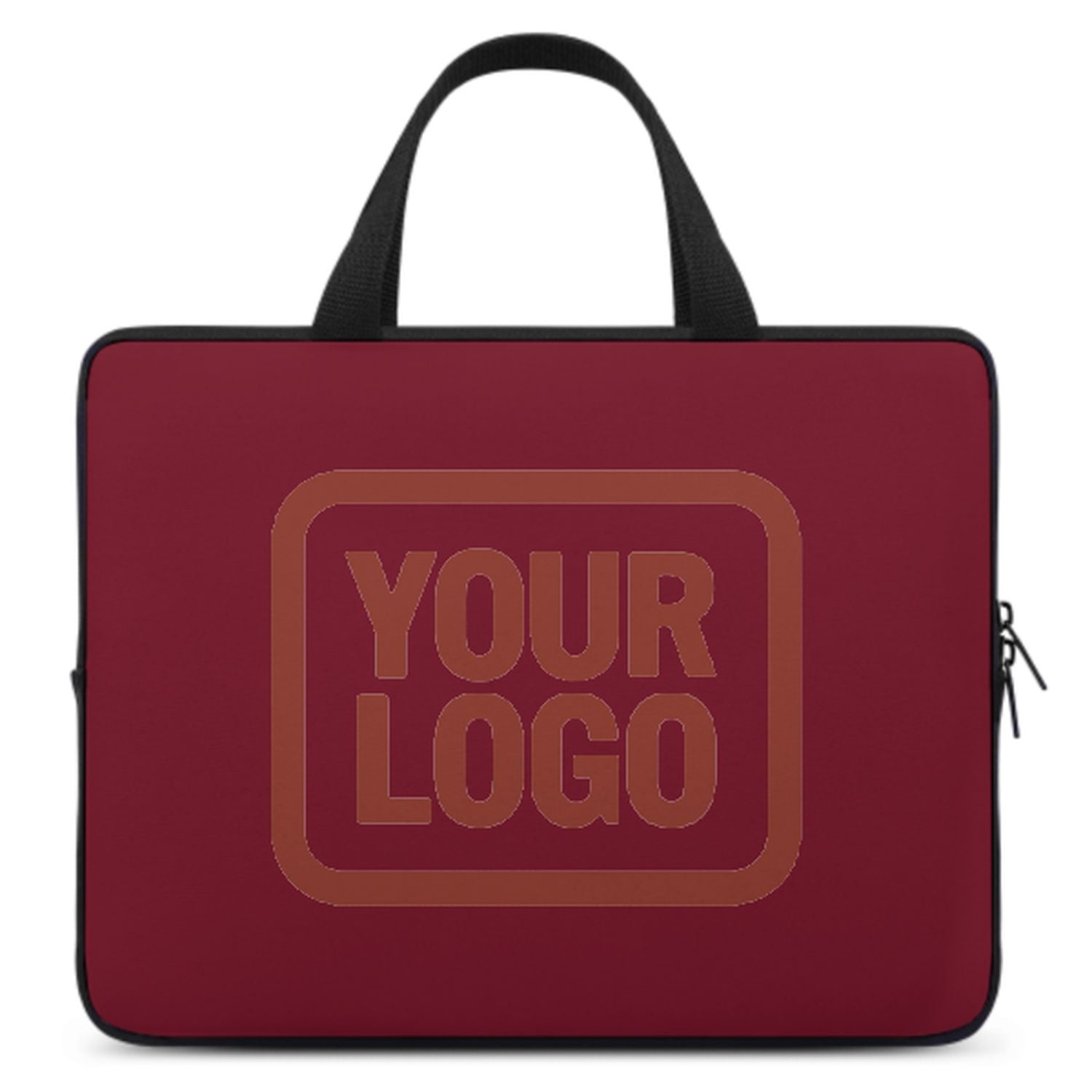 Borsa per laptop personalizzata color rosso corallo cremisi