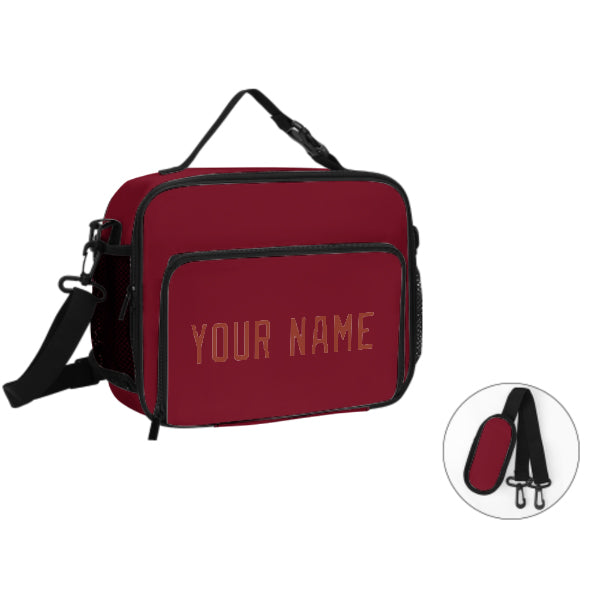 Maßgeschneidertes Karmesinrot Coral Red Lunch-Tasche
