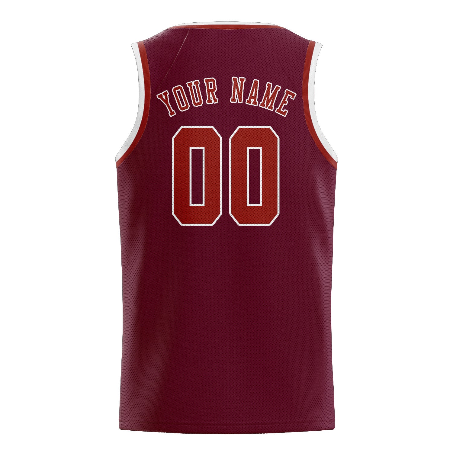 Benutzerdefiniertes Professionelles Karmesinrot Korallenrot Basketballtrikot