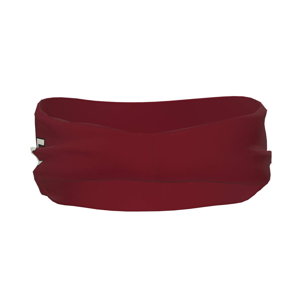Maßgeschneidertes Karmesinrot Beige Sport Stirnband