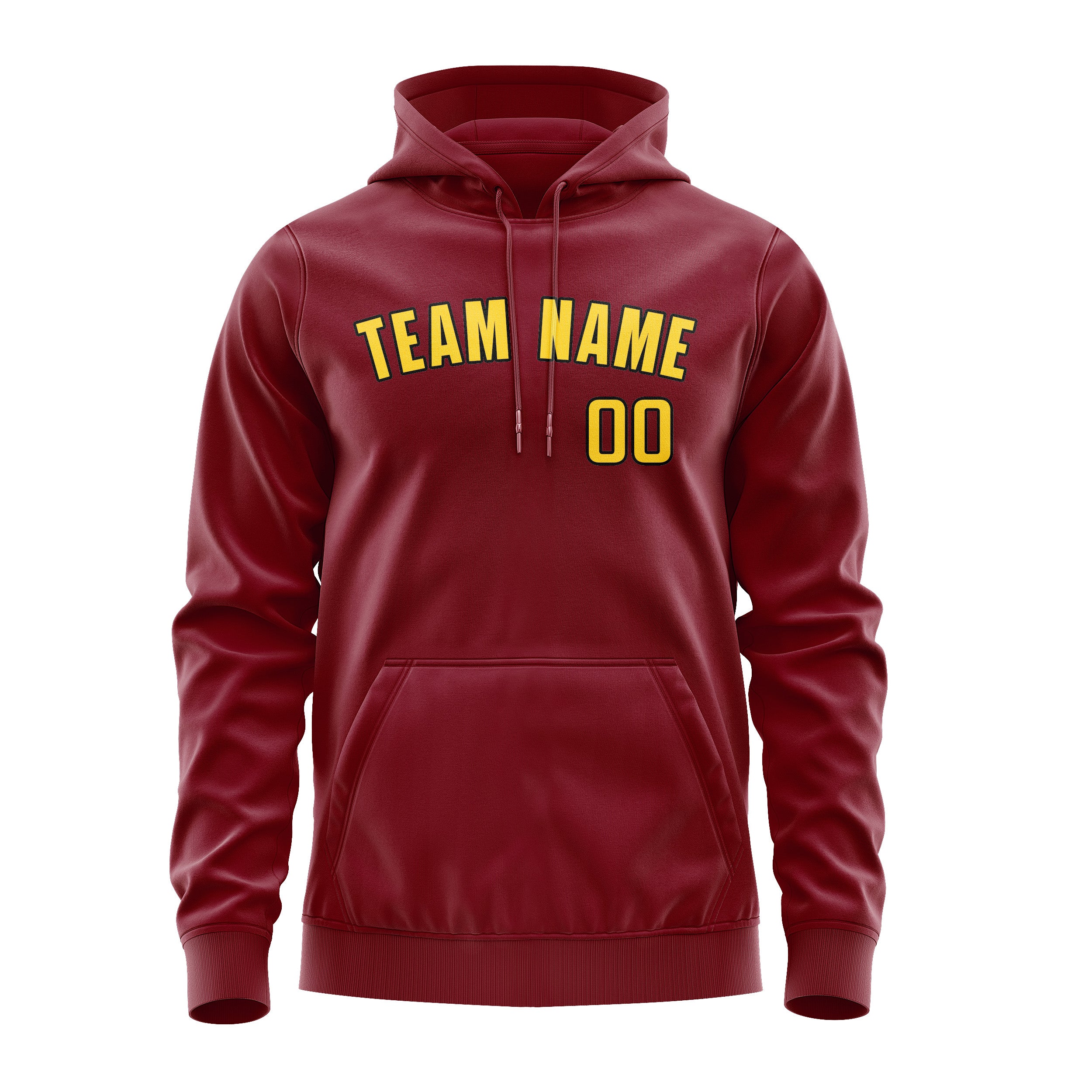 Felpa con cappuccio personalizzata Crimson Gold