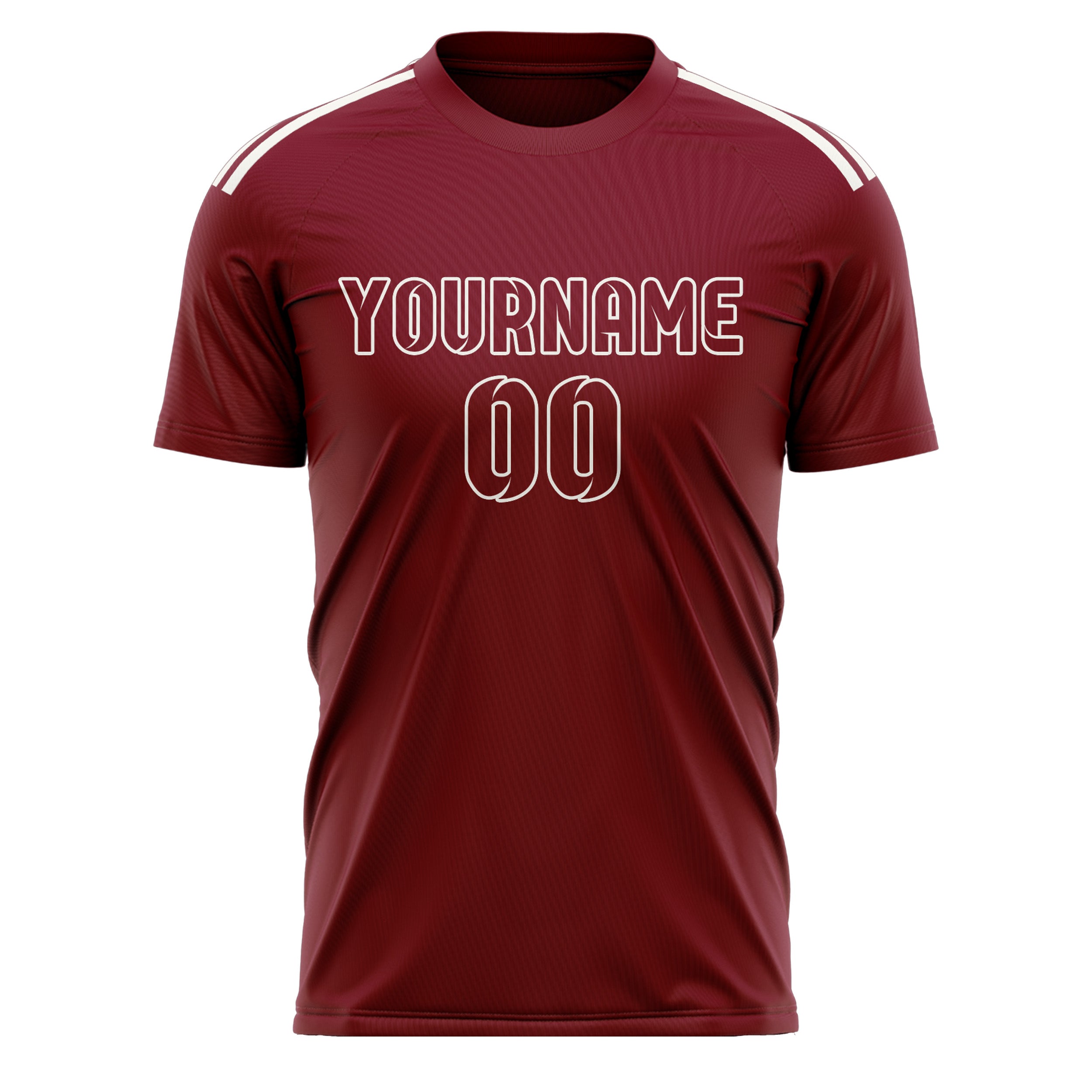 Benutzerdefiniertes Professionelles Karmesinrot Karmesinrot Fußballtrikot