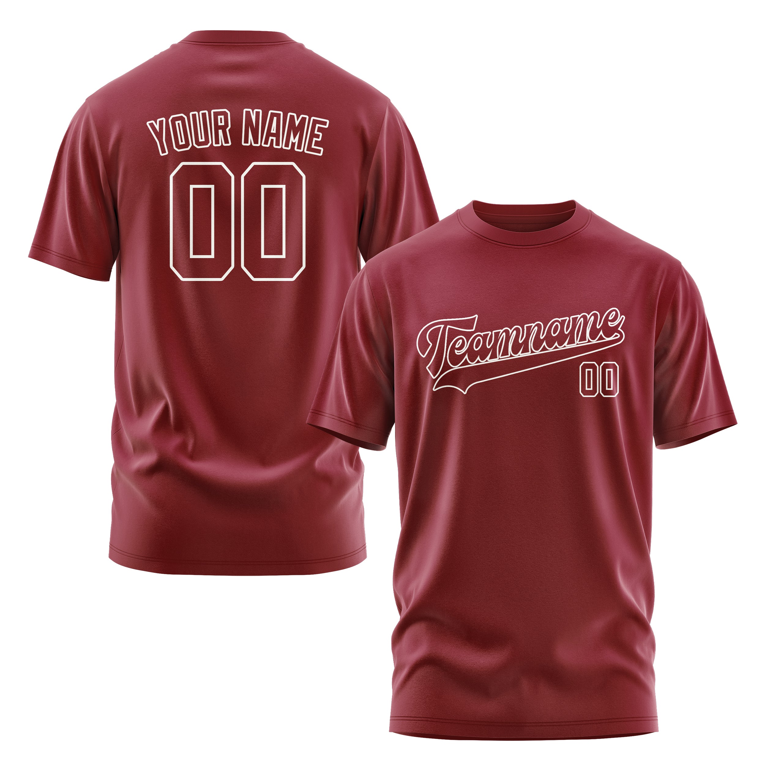 Maßgeschneidertes Karmesinrot Karmesinrot T-Shirt