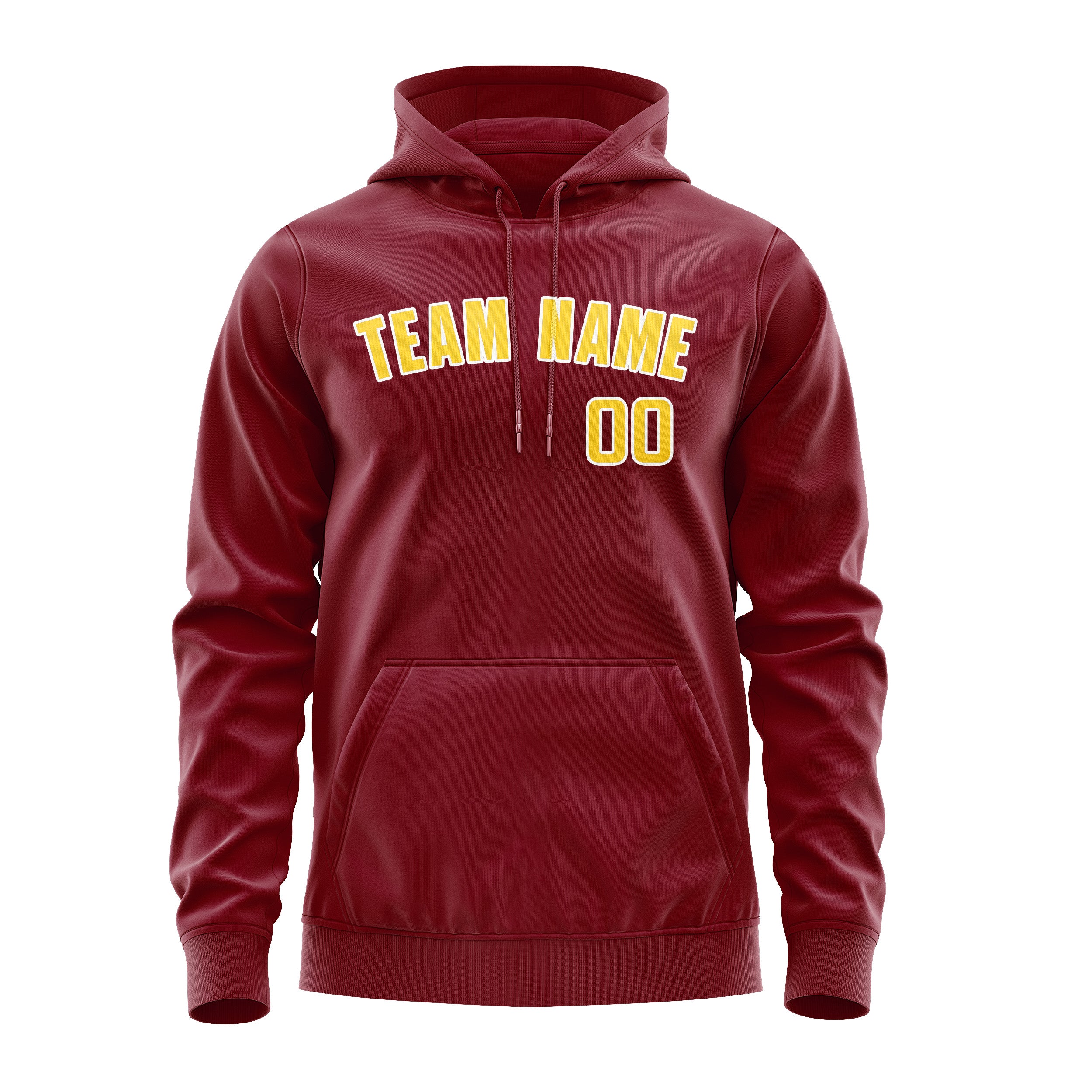 Felpa con cappuccio personalizzata Crimson Gold