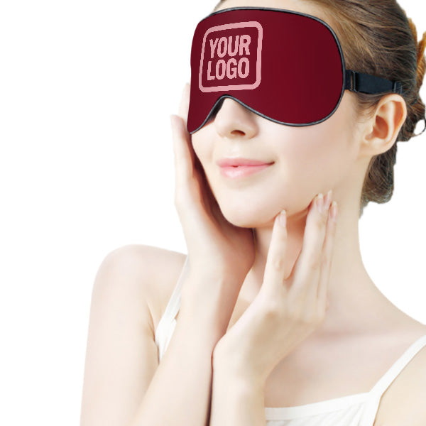 Maßgeschneidertes Karmesinrot Rosa Schlafmaske
