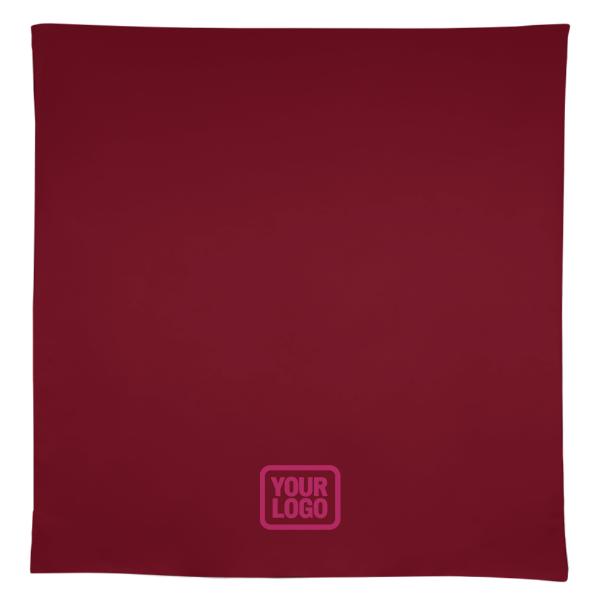 Tovaglia quadrata rosa cremisi su misura