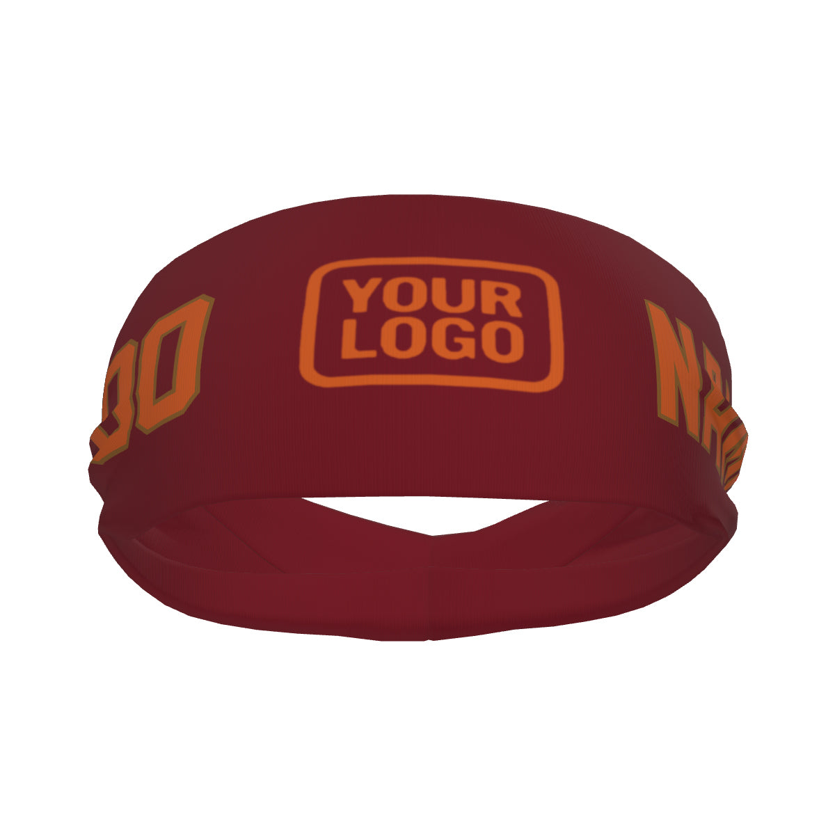 Maßgeschneidertes Karmesinrot Orange Sport Stirnband