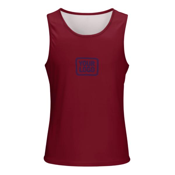 Maßgeschneidertes Karmesinrot Lila Herren Tanktop