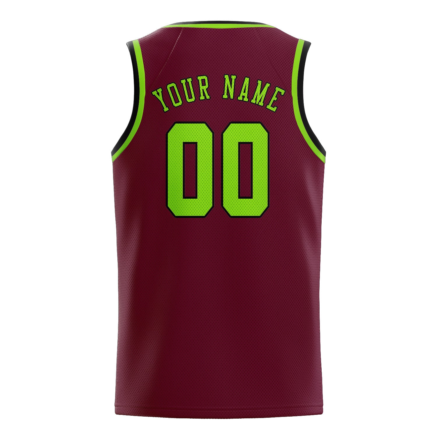 Benutzerdefiniertes Professionelles Karmesinrot Smaragdgrün Basketballtrikot