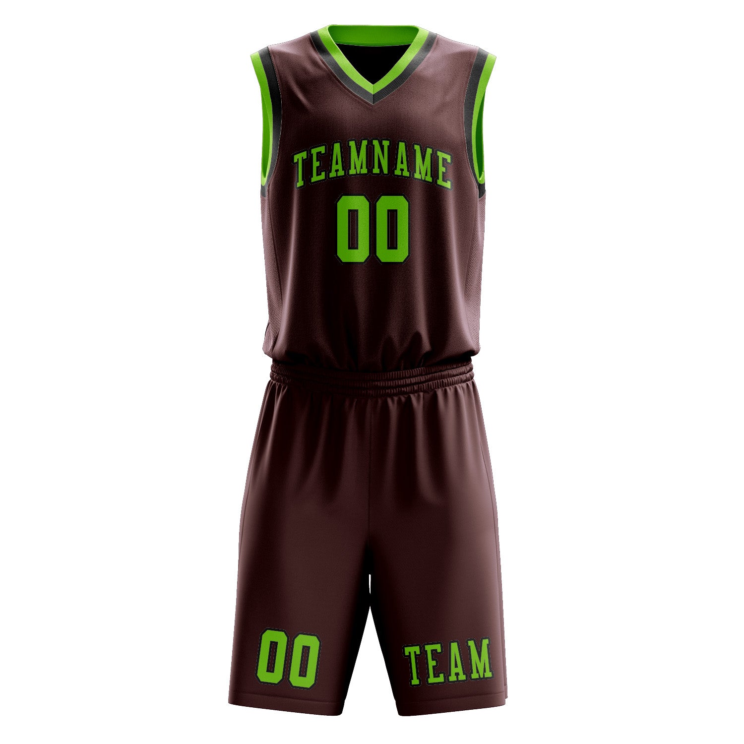 Benutzerdefiniertes Professionelles Karmesinrot Smaragdgrün Basketballtrikot-Set