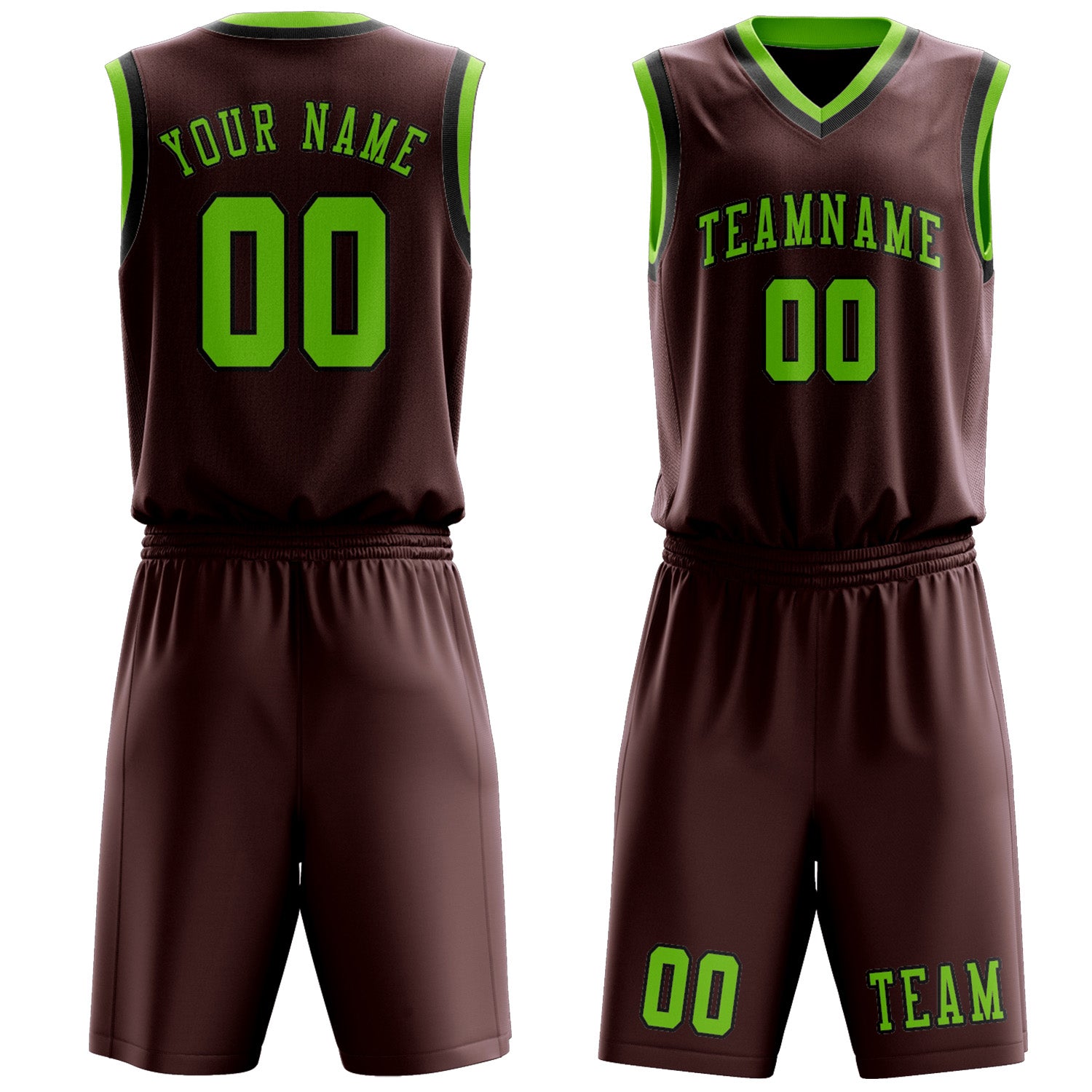 Benutzerdefiniertes Professionelles Karmesinrot Smaragdgrün Basketballtrikot-Set