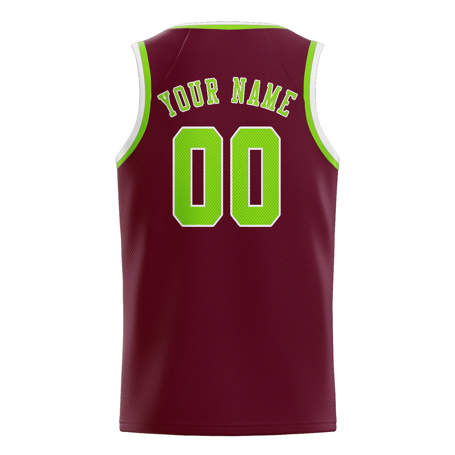 Benutzerdefiniertes Professionelles Karmesinrot Smaragdgrün Basketballtrikot