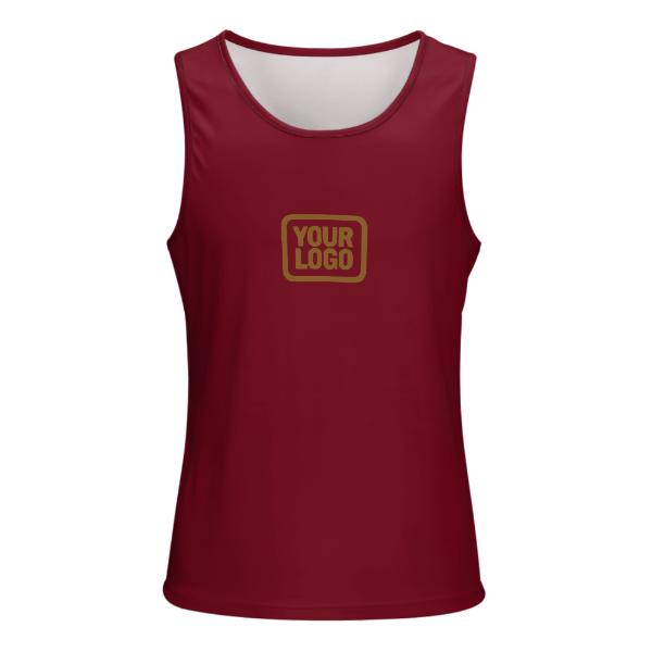 Maßgeschneidertes Karmesinrot Khaki Herren Tanktop
