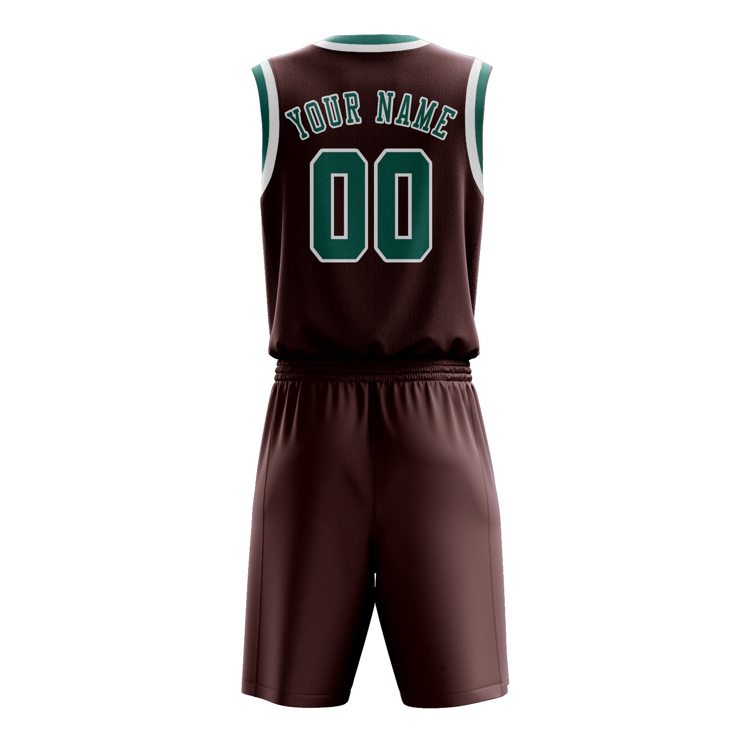 Benutzerdefiniertes Professionelles Karmesinrot Blaugrün Basketballtrikot-Set