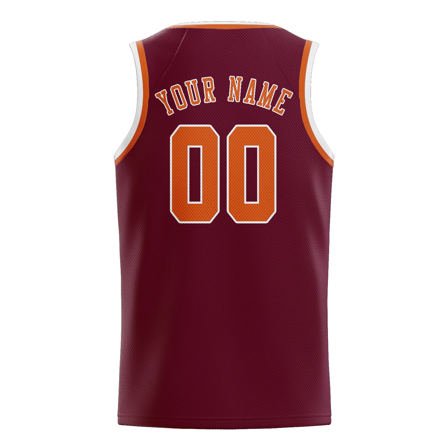 Benutzerdefiniertes Professionelles Karmesinrot Orange Basketballtrikot