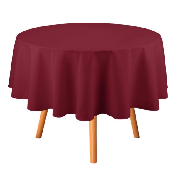 Maßgeschneidertes Karmesinrot Karmesinrot Runde Tischdecke