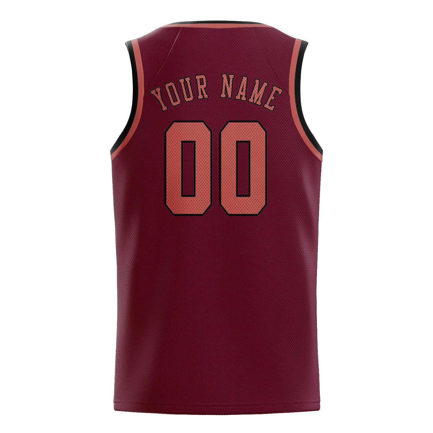 Benutzerdefiniertes Professionelles Karmesinrot Kupferrose Basketballtrikot