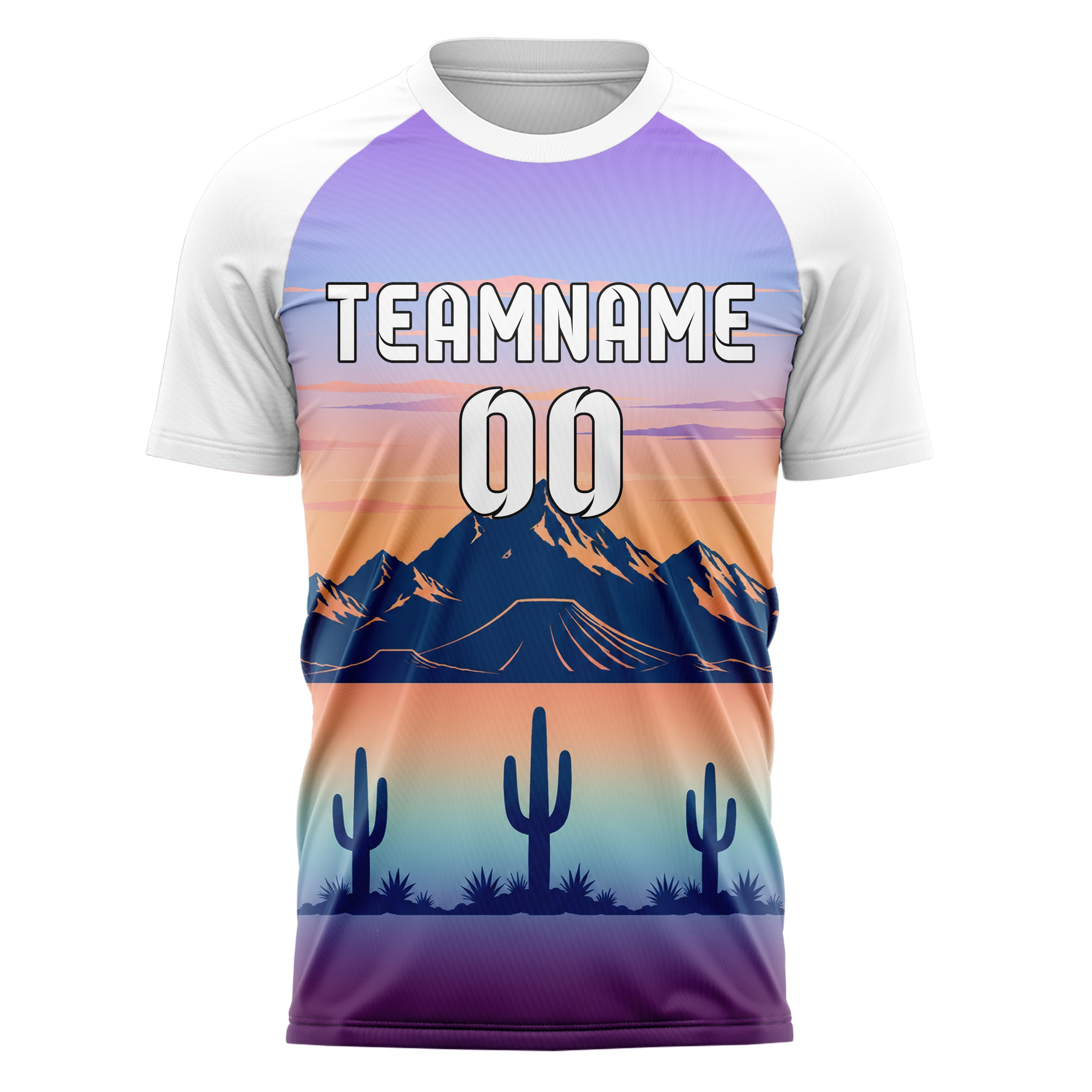 Hellblau Atacama Skyline Design 15-0504 individuelles Fußballtrikot front