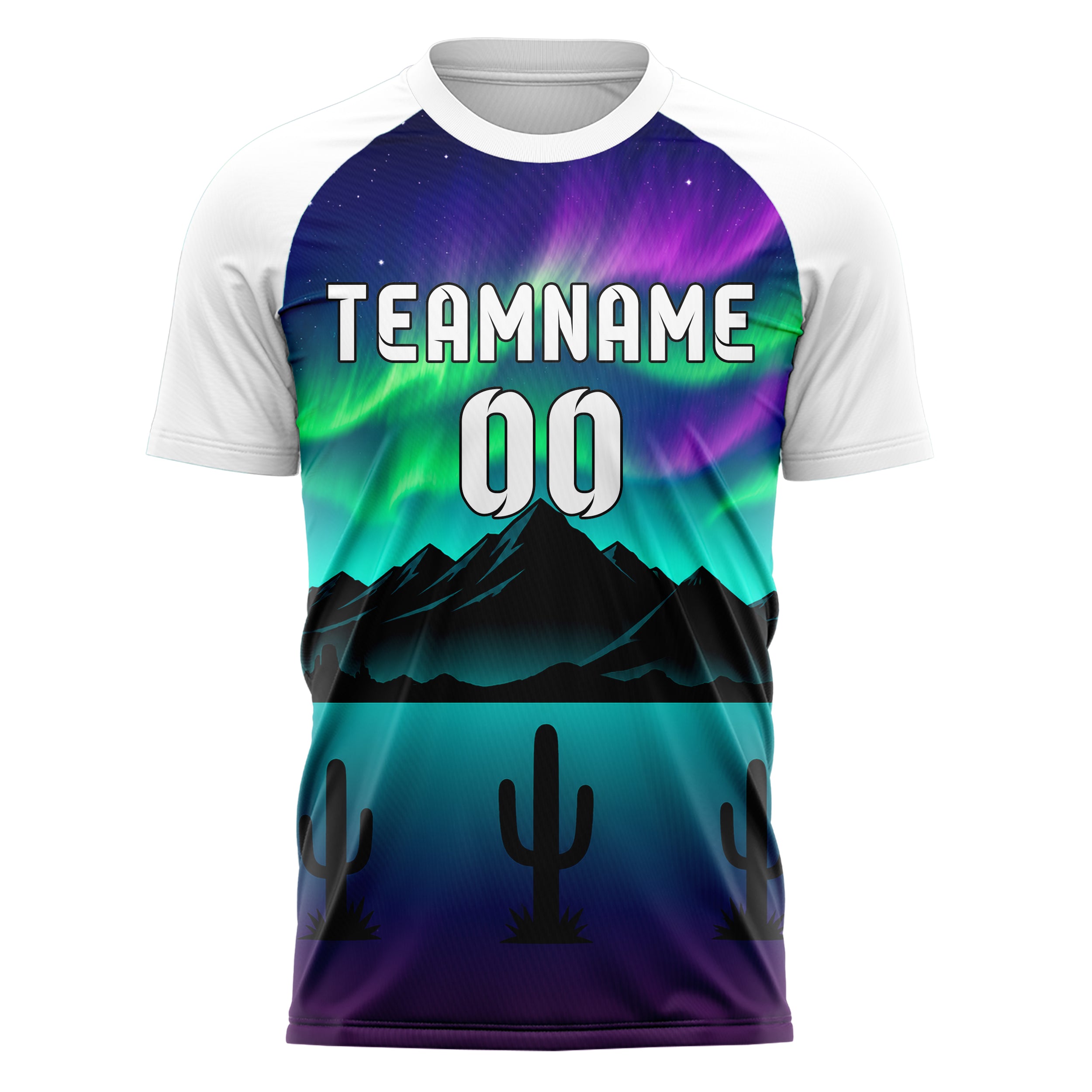 Petrol Atacama Skyline Design 15-0510 individuelles Fußballtrikot front