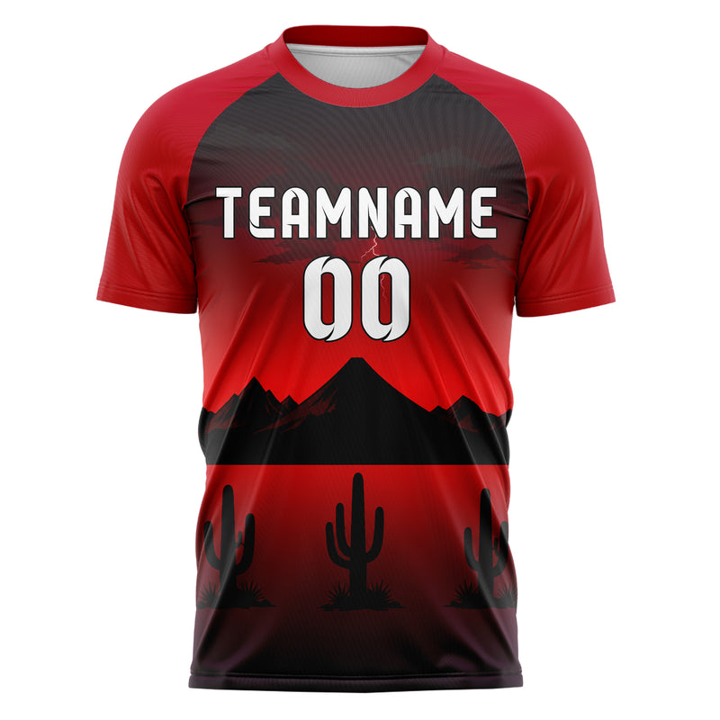 Schwarz Atacama Skyline Design 15-0507 individuelles Fußballtrikot front