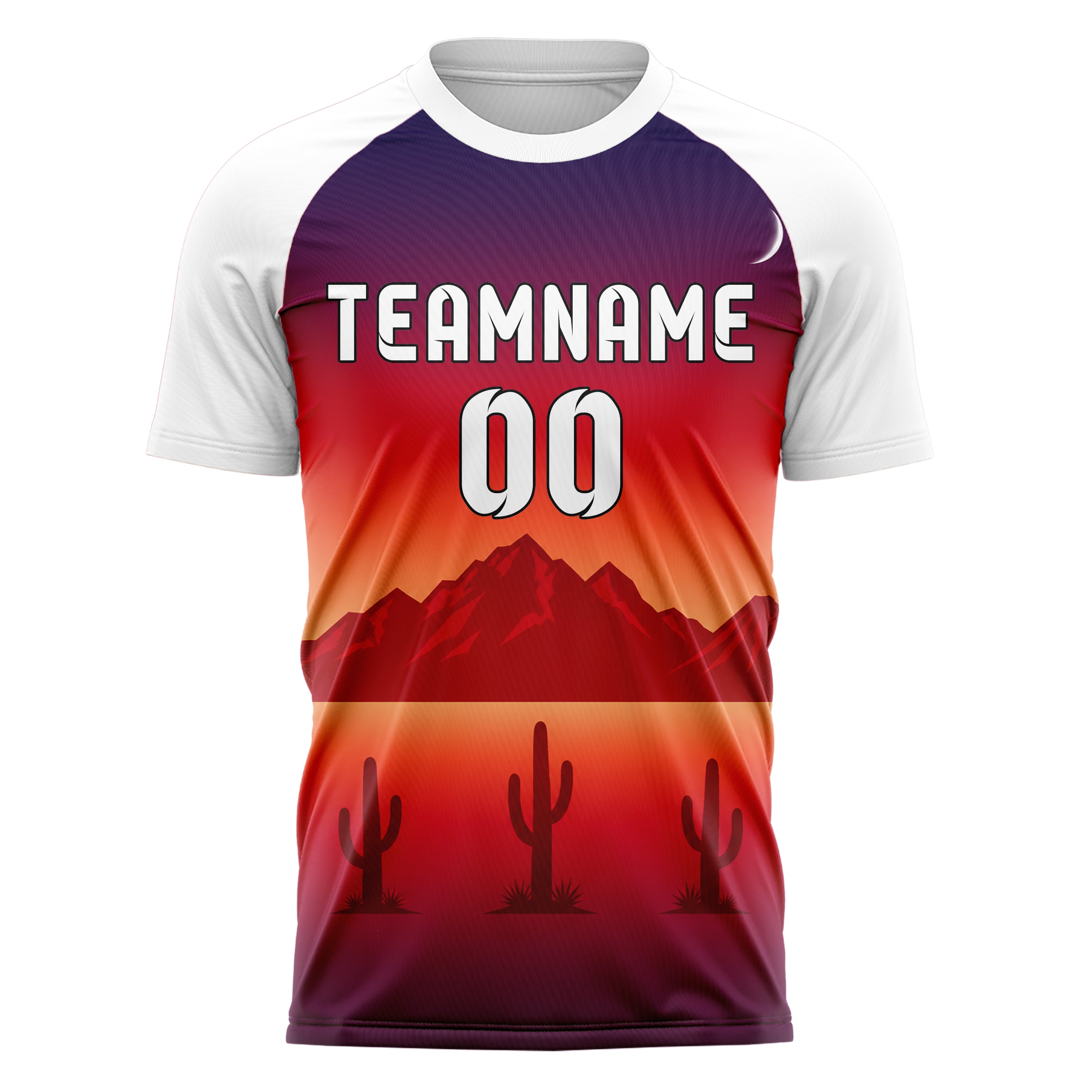 Rot Atacama Skyline Design 15-0503 individuelles Fußballtrikot front
