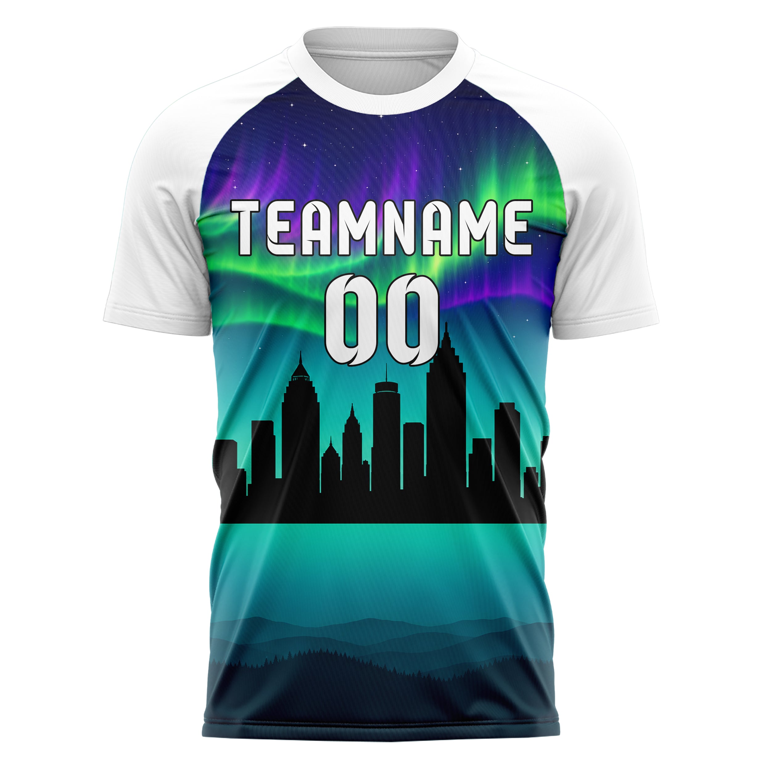 Petrol Atlanta Skyline Design 15-0100 individuelles Fußballtrikot front