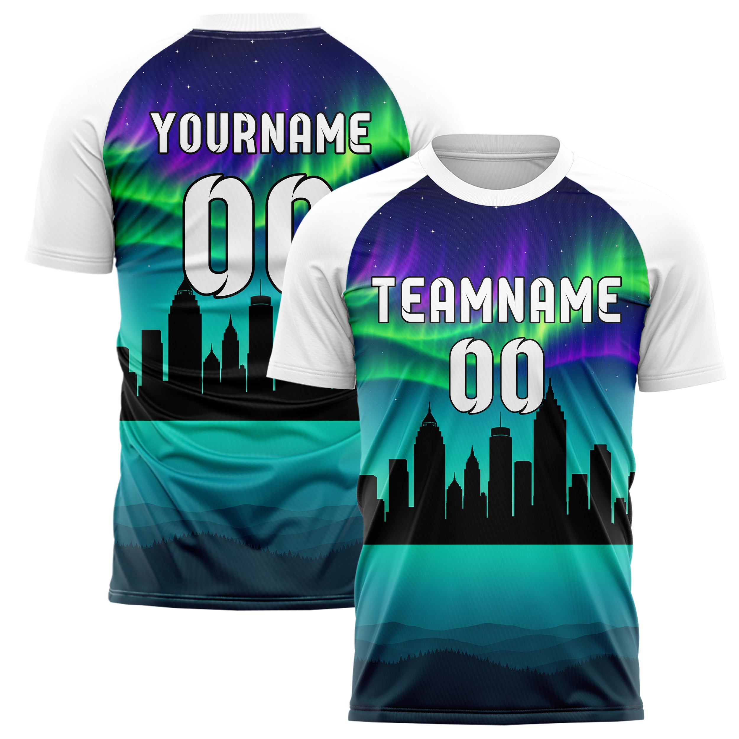 Petrol Atlanta Skyline Design 15-0100 individuelles Fußballtrikot main