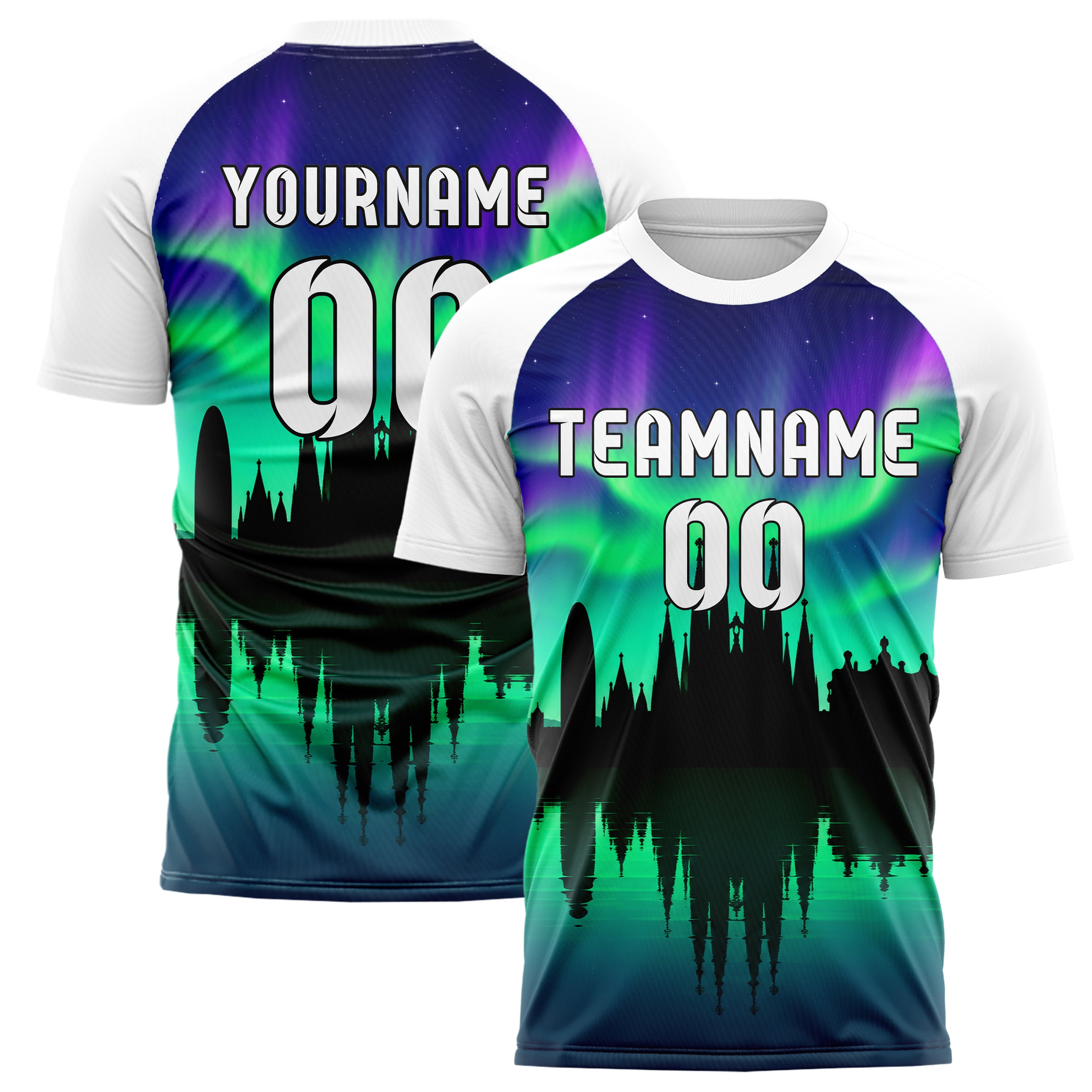 Petrol Barcelona Skyline Design 15-0160 individuelles Fußballtrikot main