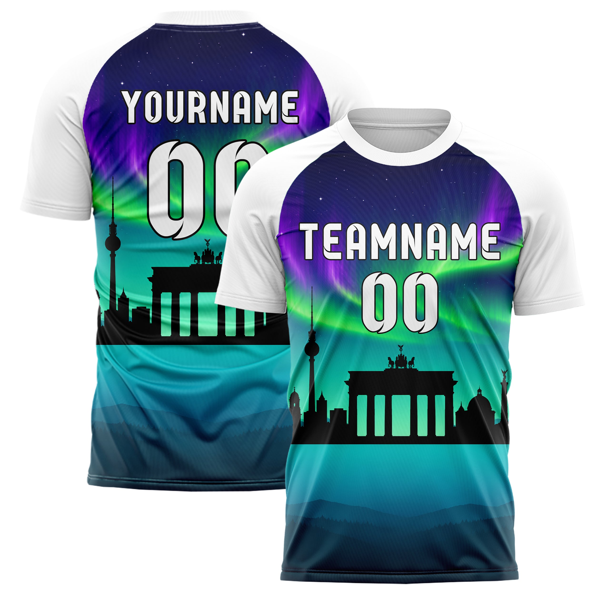 Petrol Berlin Skyline Design 15-0170 individuelles Fußballtrikot main