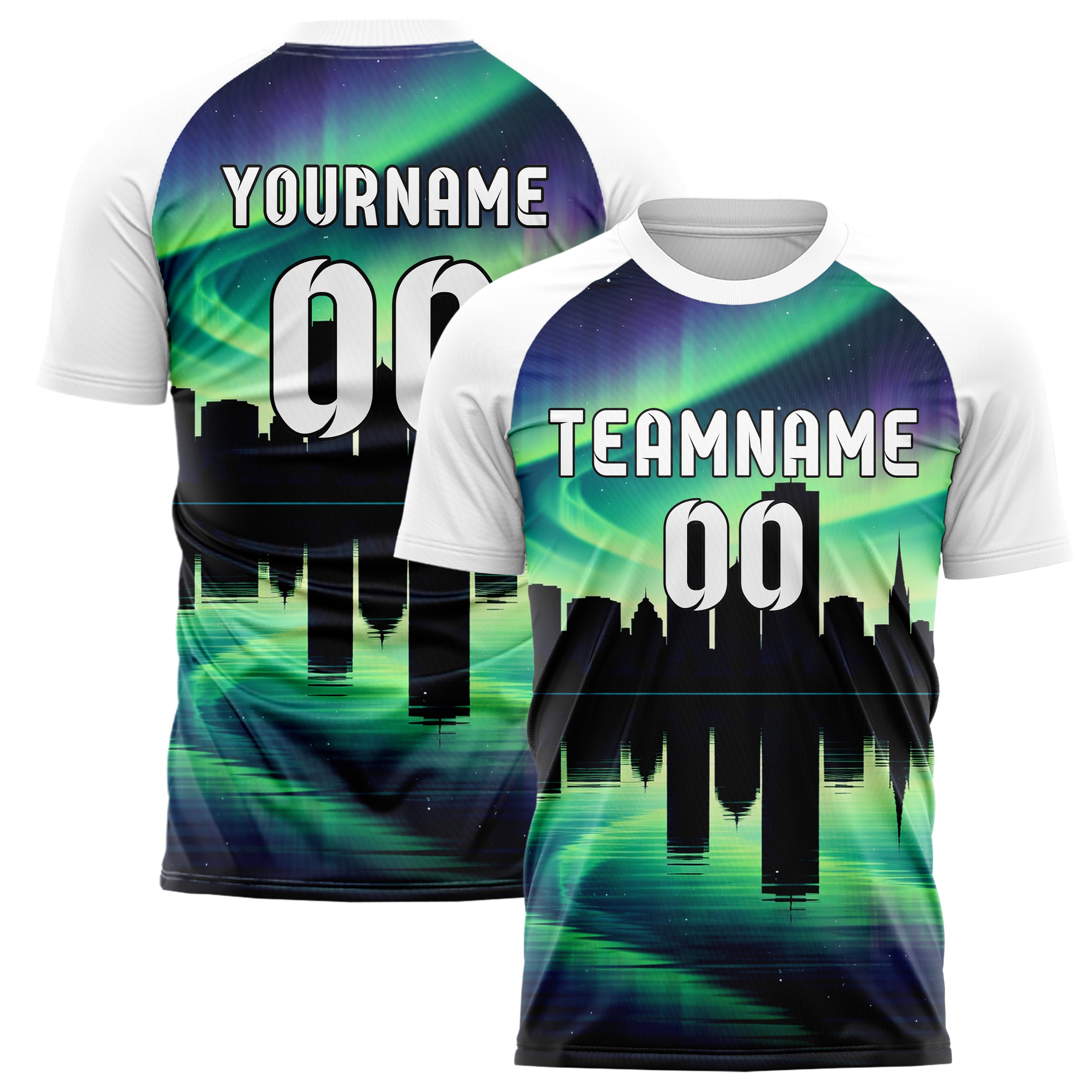 Petrol Boston Skyline Design 15-0070 individuelles Fußballtrikot main
