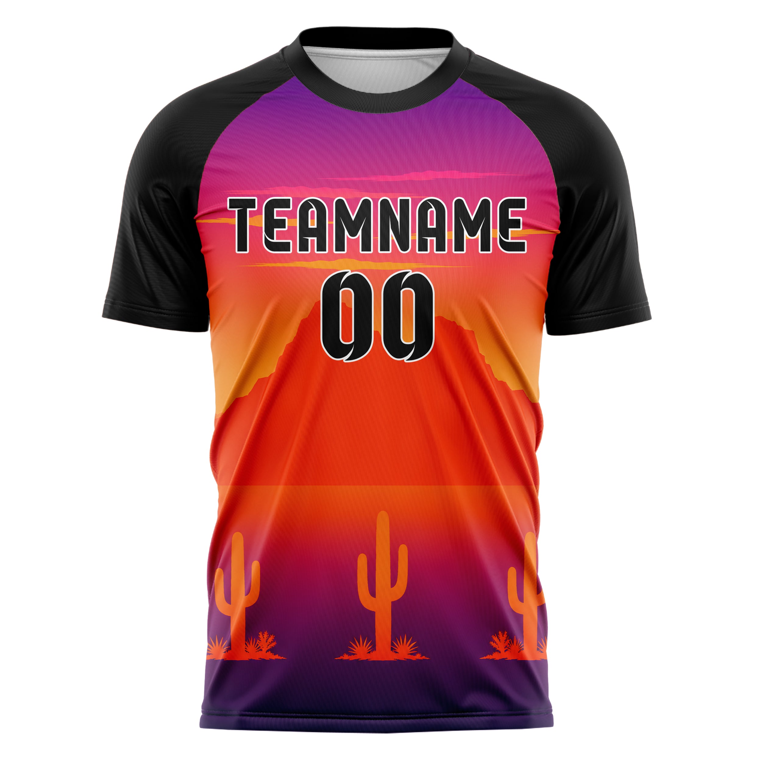Orange Camelback Mountain Skyline Design 15-0322 individuelles Fußballtrikot front